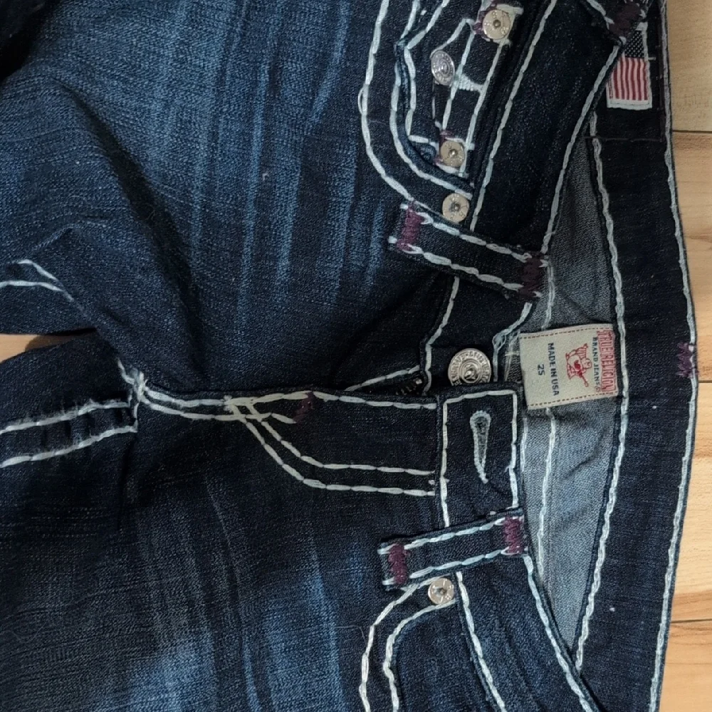 Vintage True Religion Women's Dark Blue Boot Cut Jeans - Picture 2 of 3